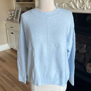 Vince Camuto Comfy Baby Blue Frozen Sweater Lightweight Women New Crewneck S M L